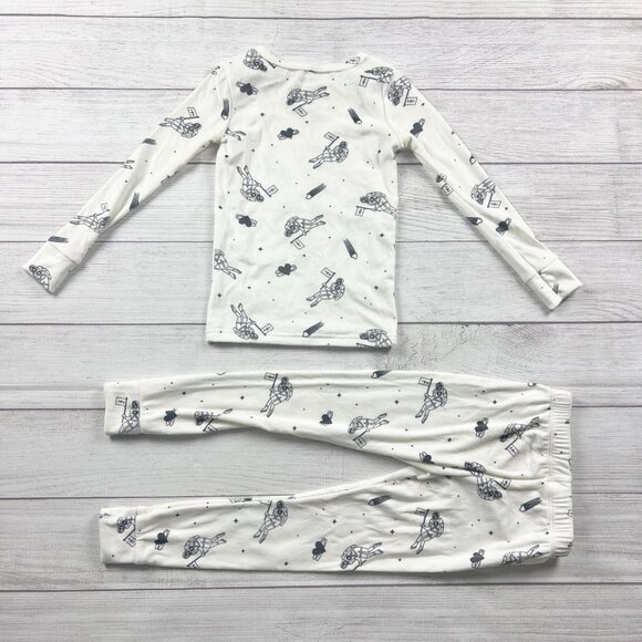 Nwt Cat & Jack Astronaut Print Snuggly Soft Pajamas - Picture 3 of 3